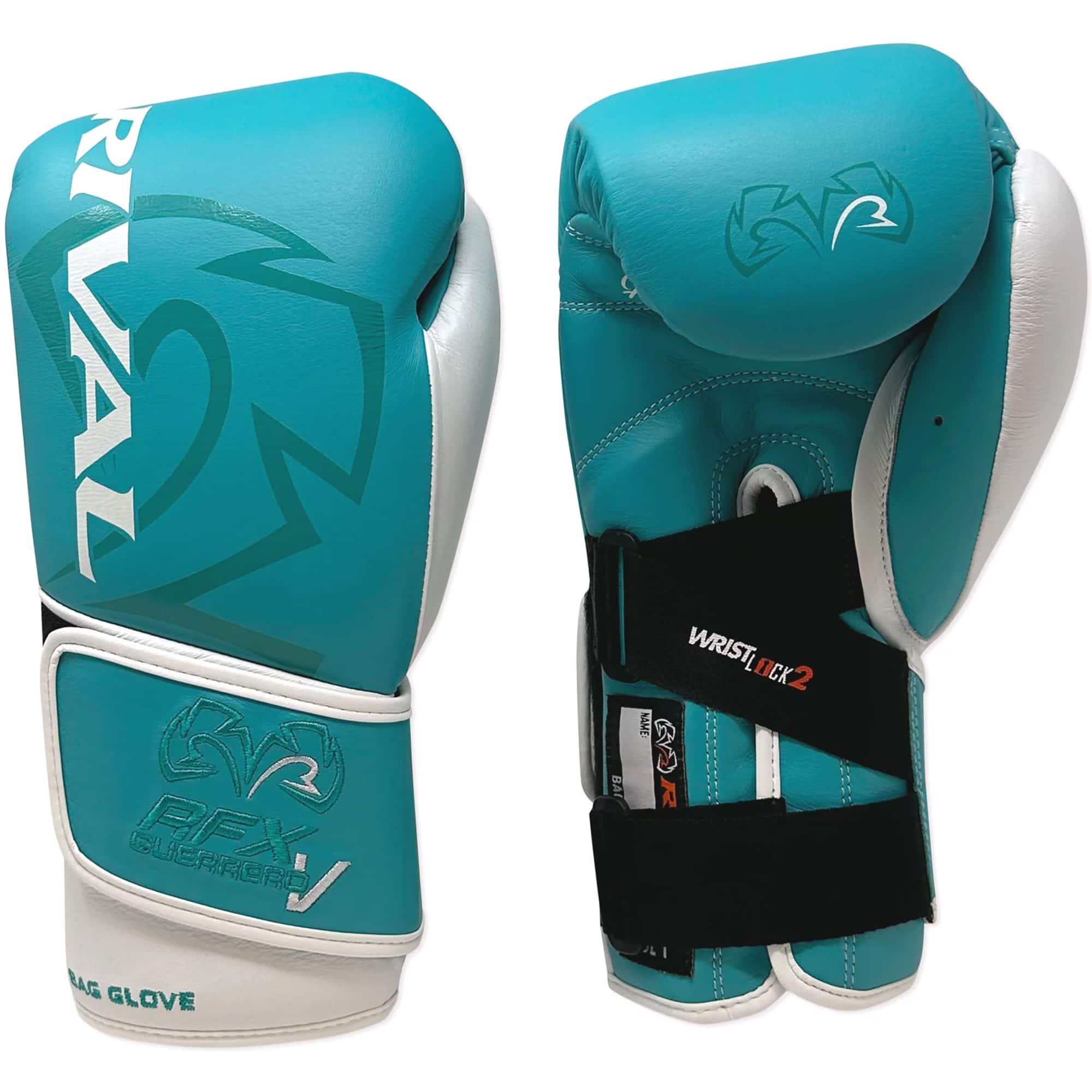 RIVAL Boxing RFX Guerrero V SF H Bag Gloves 10 oz. Teal/White RFX
