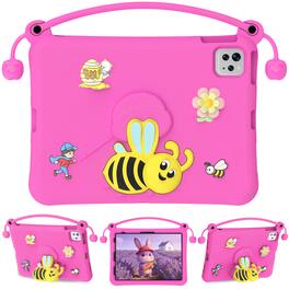 Dteck - for Apple iPad (A16) 11" 2025 & iPad Air 11‑inch (M4) 2026 Kids EVA Tablet Case,Shockproof Kickstand Cover + Handle - Rosered
