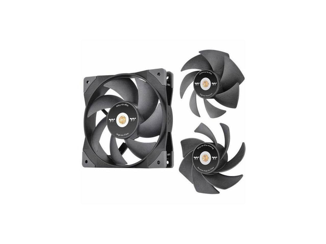 Thermaltake - SWAFAN GT12, 3 Detachable Blades, High Pressure/Flow/Reverse (Single Fan) CL-F155-PL12BL-A - Blue