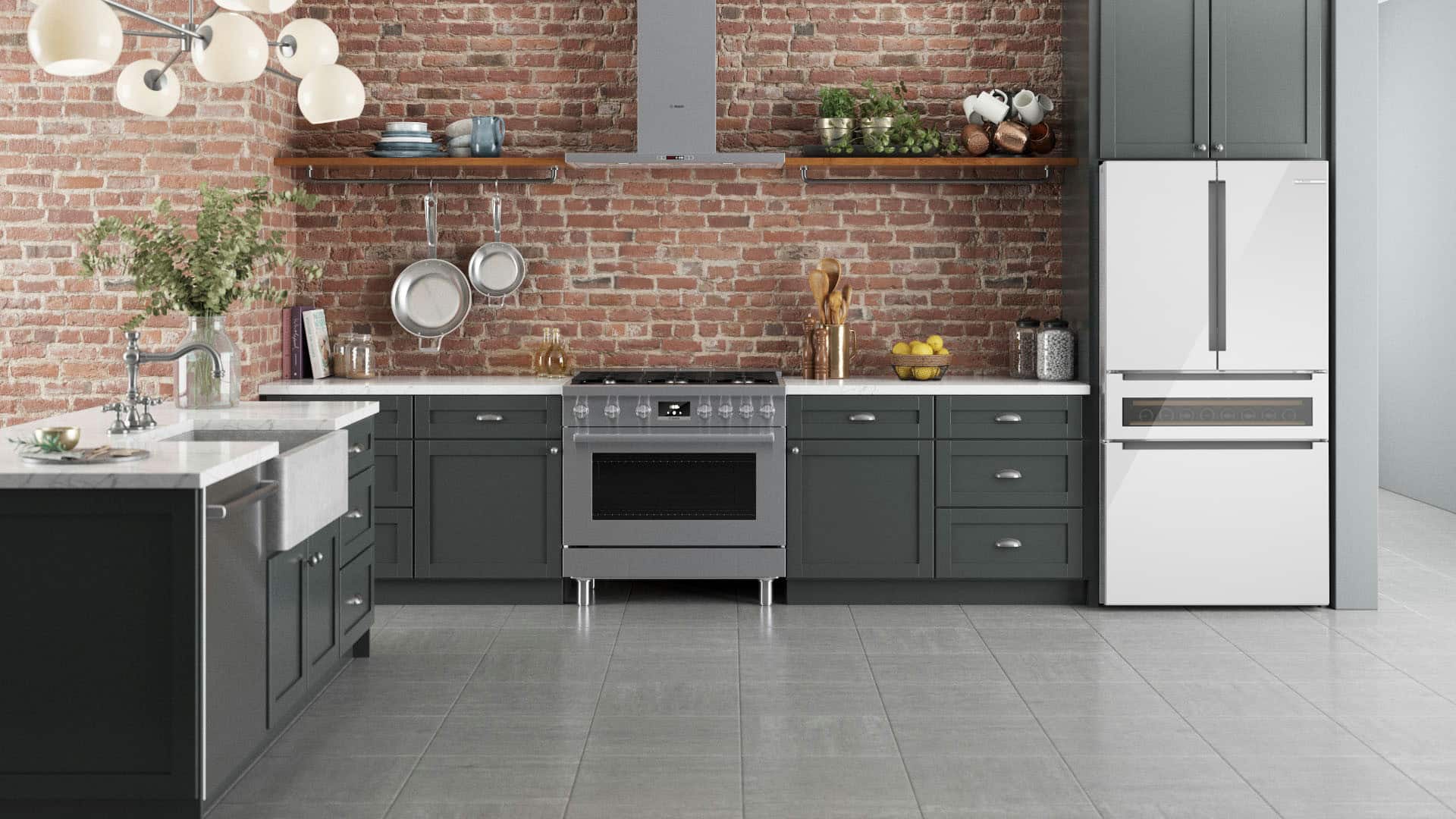 Alt View 10. Bosch - 800 Series 20.5 Cu. Ft. French Door Bottom Mount Counter-Depth Smart Refrigerator with Refreshment Center - White.