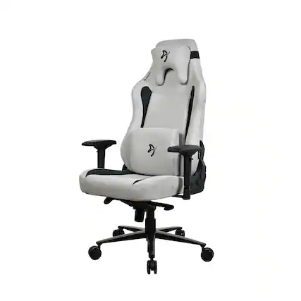 Front. Arozzi - Arozzi Vernazza XL Supersoft Ergonomic Gaming Chair – Light Grey – XL Breathable Upholstery with Memory Foam Support - Light Grey.