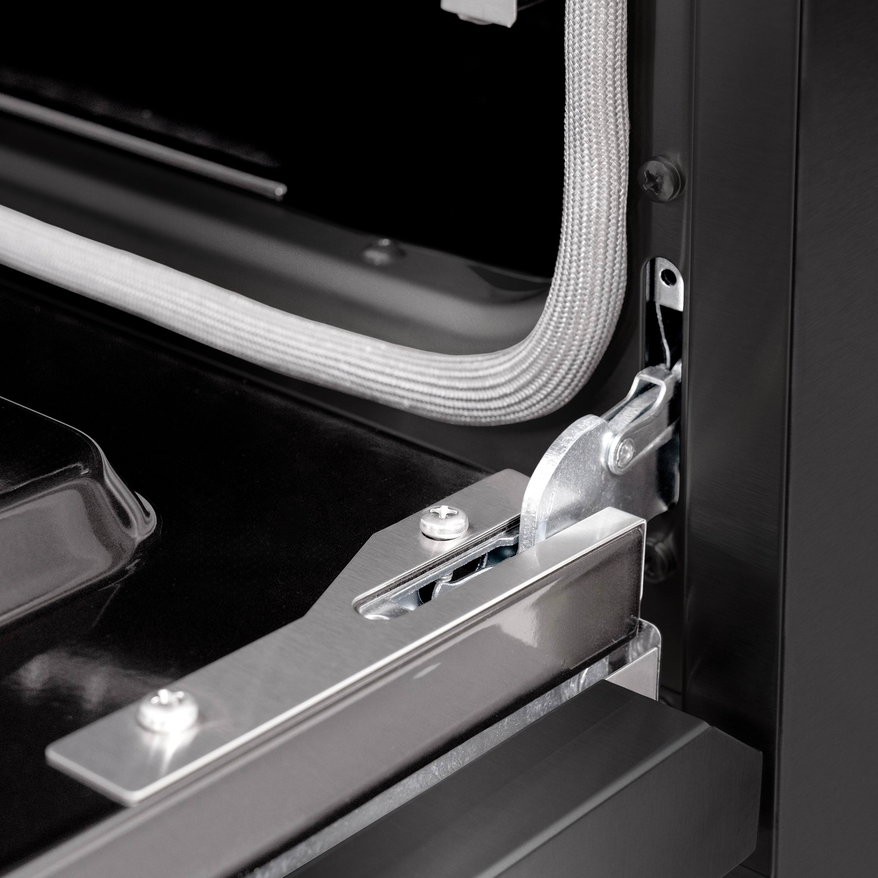 Alt View 13. ZLINE - Autograph 36" Classic Black Stainless Gas Range w/ 6 Burners & Bronze Accents (CGRBZ-36-CB) - Black Stainless Steel.