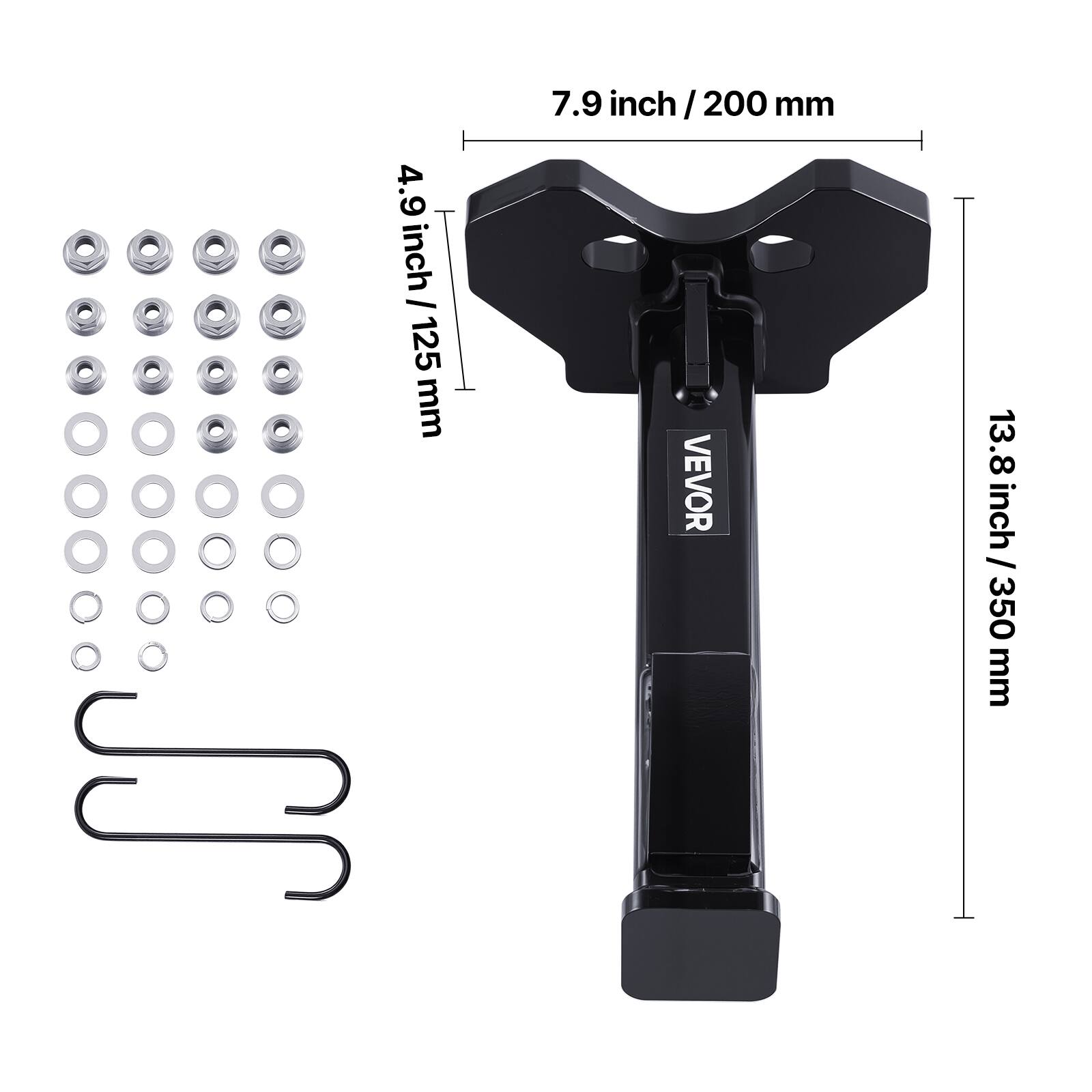 4.9 inch / 125 mm  
7.9 inch / 200 mm  
13.8 inch / 350 mm