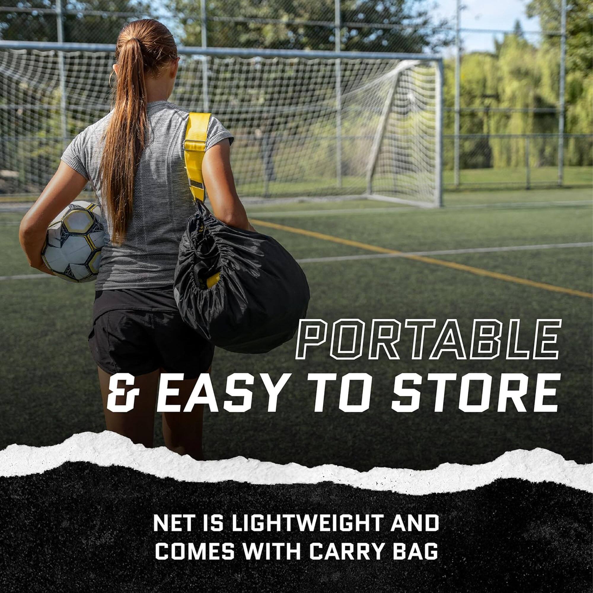 PORTABLE & EASY TO STORE  
NET IS LIGHTWEIGHT AND COMES WITH CARRY BAG