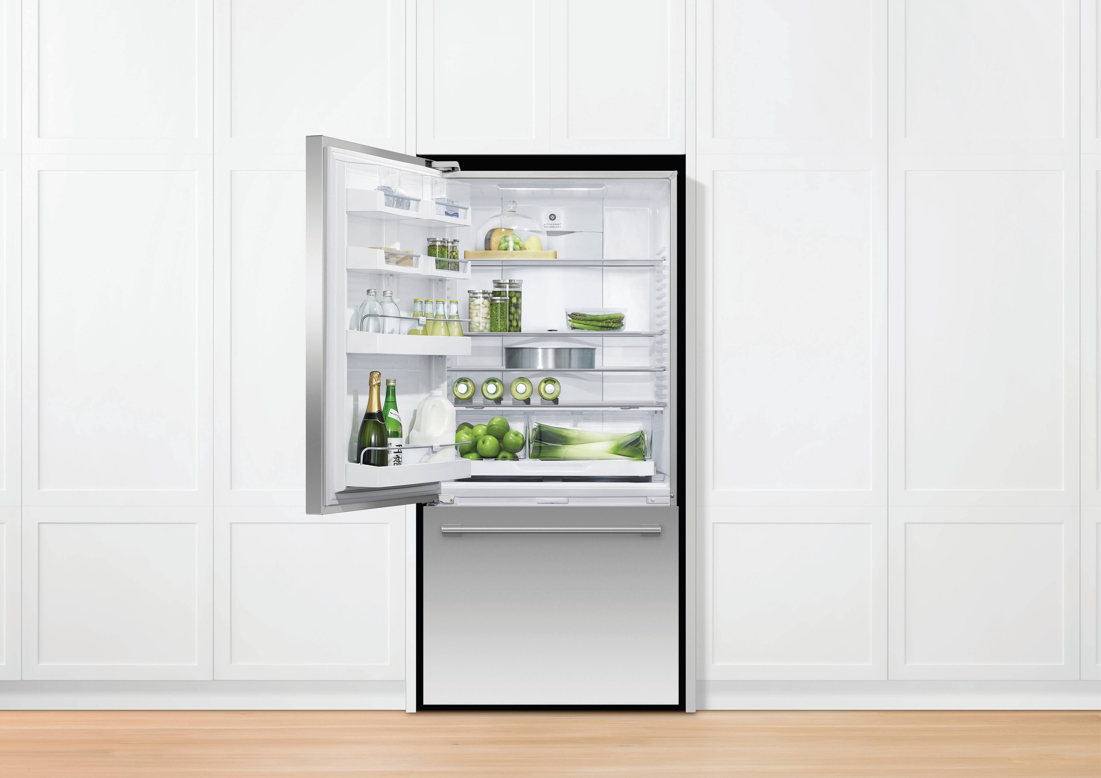 Fisher & Paykel Active Smart 17.1 Cu Ft Bottom Freezer Refrigerator ...