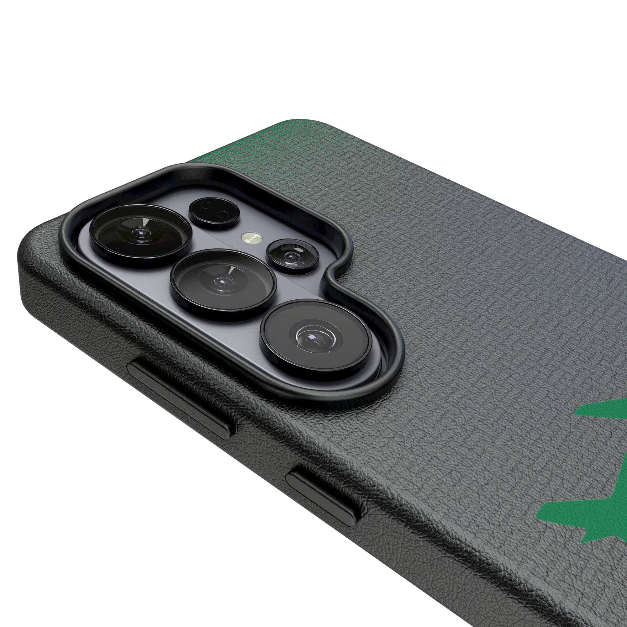 Alt View 2. Keyscaper - Historic Collection 1963 Galaxy Magnetic Bump Case - S24 - Black.