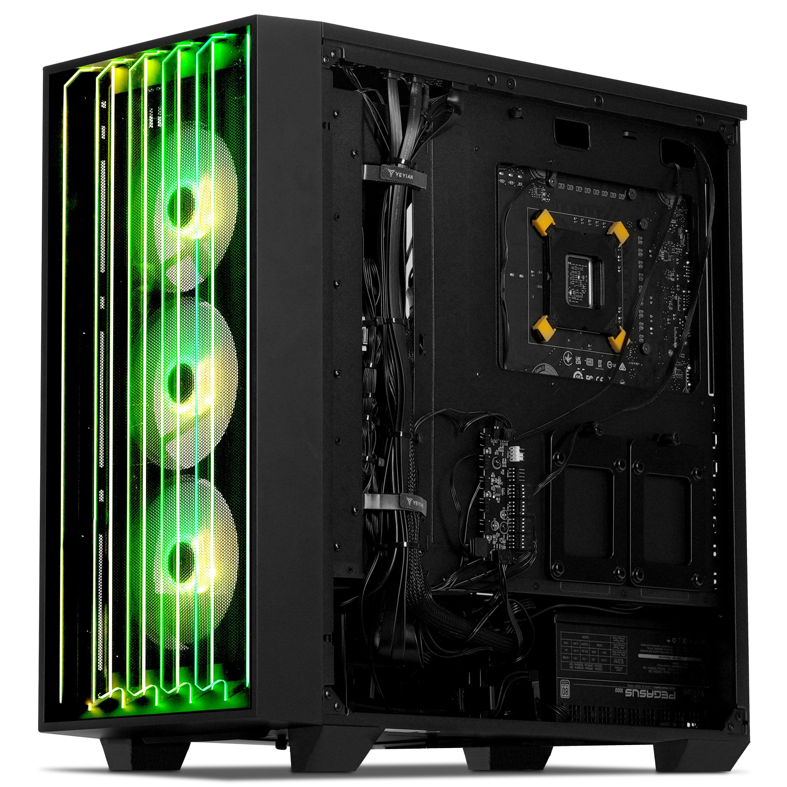 Back. YEYIAN - Yeyian Gaming PC Mirage S 265FC-5701U - Intel Core Ultra 7 - 32GB DDR5 - RTX 5070 - SKU: YPI-MS265FC-5701U - Black.