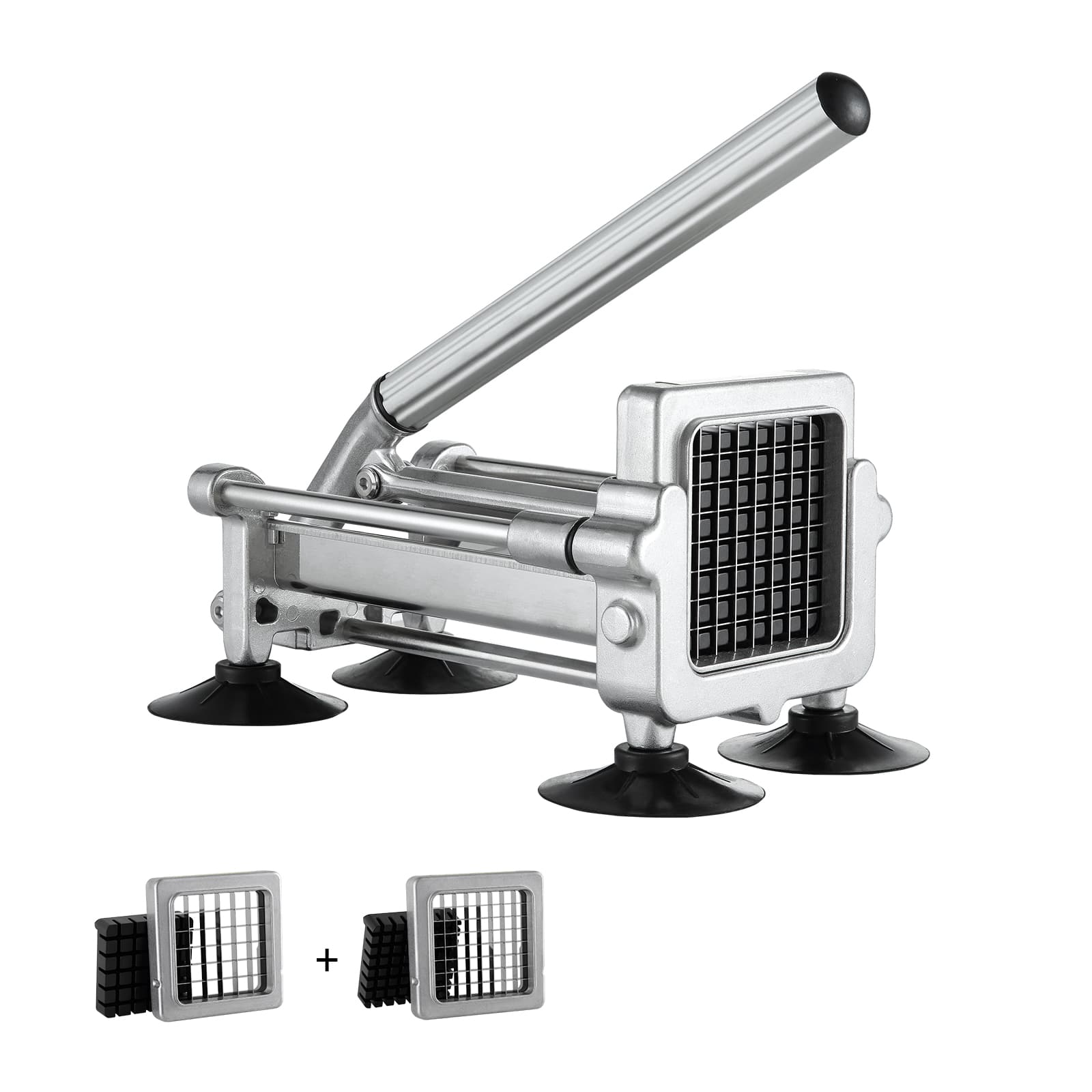 Photos - Electric Slicer Vevor  French Fry Cutter, Potato Slicer with 1/2-Inch and 3/8-Inch Stainless Steel Blades, Manual Potato Cutter Chopper - S 