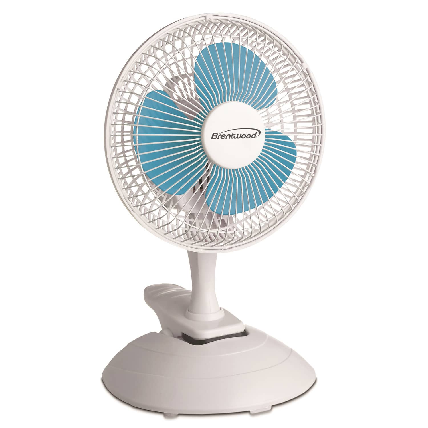 Brentwood - Kool Zone F-621w 6-in. 2-speed Convertible Clip-on Desk Fan - White