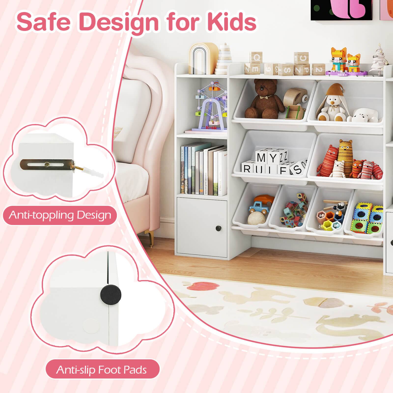 Safe Design for Kids

Anti-toppling Design

Anti-slip Foot Pads