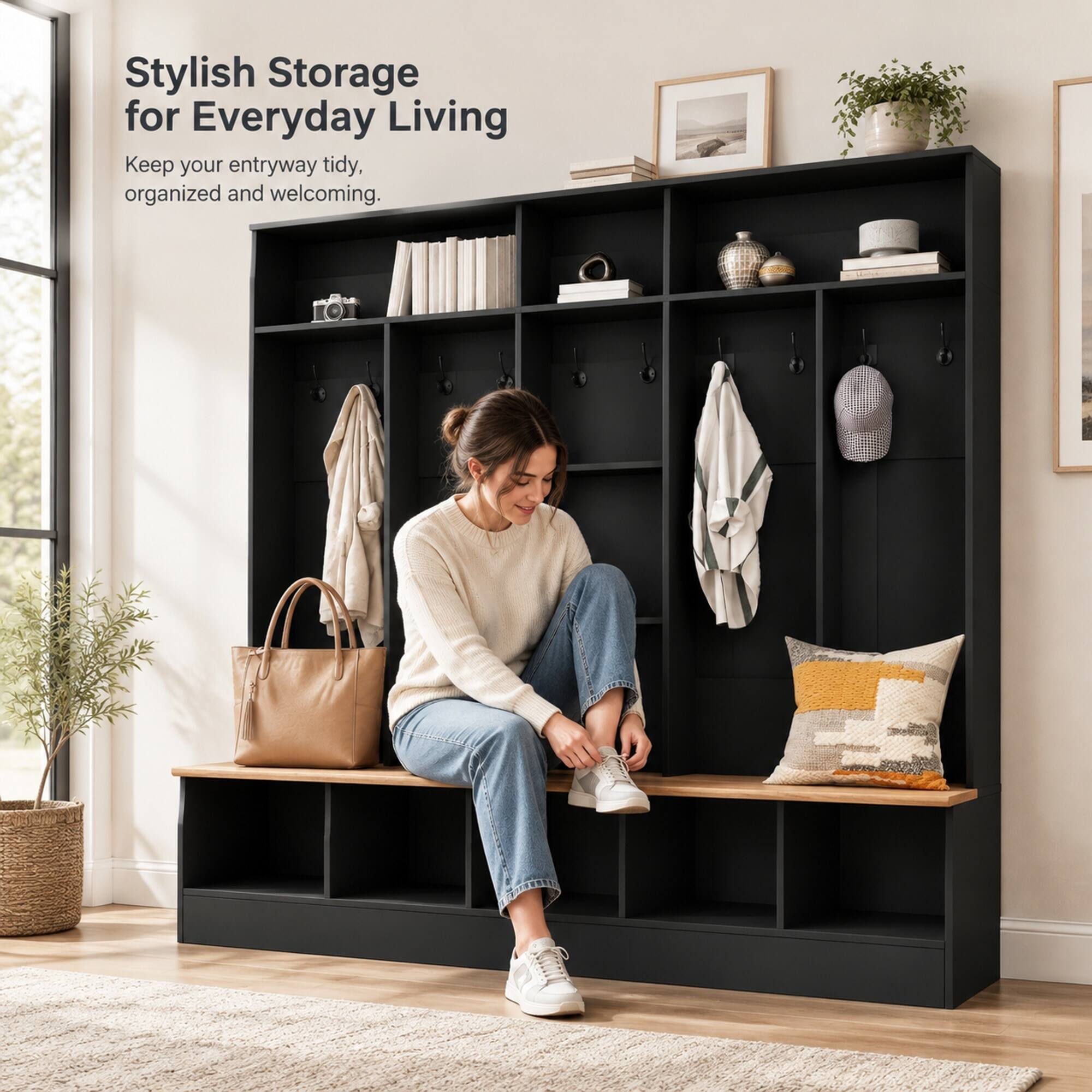 Stylish Storage for Everyday Living  
Keep your entryway tidy, organized and welcoming.