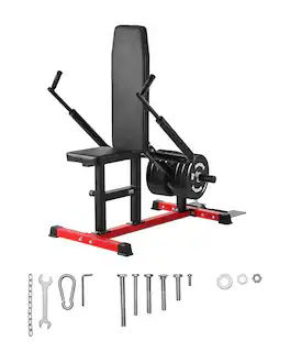 VEVOR - Seated Dip Machine, Tricep Bicep Press Down Machine with Cable Bar, Adjustable Seat, and Backrest, Exercise Equipment - Black