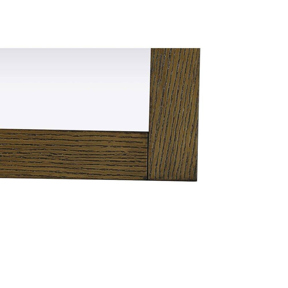 Alt View 3. Elegant Kitchen and Bath - Noah Wooden Rectangle Mirror 27 x 36 in Hazel Oak - Hazel Oak.