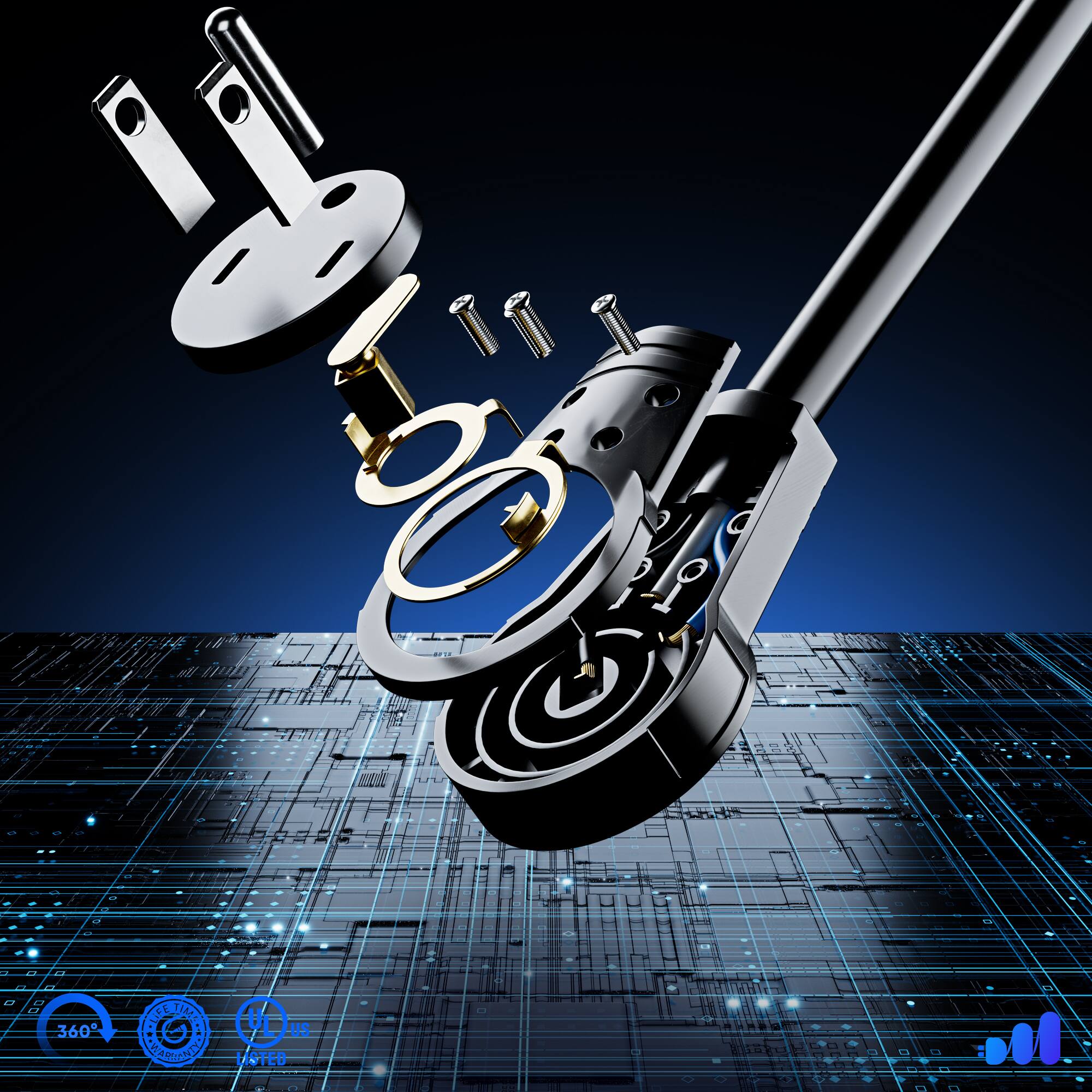 8 F TIMER 360° ROLLED US CRA STED