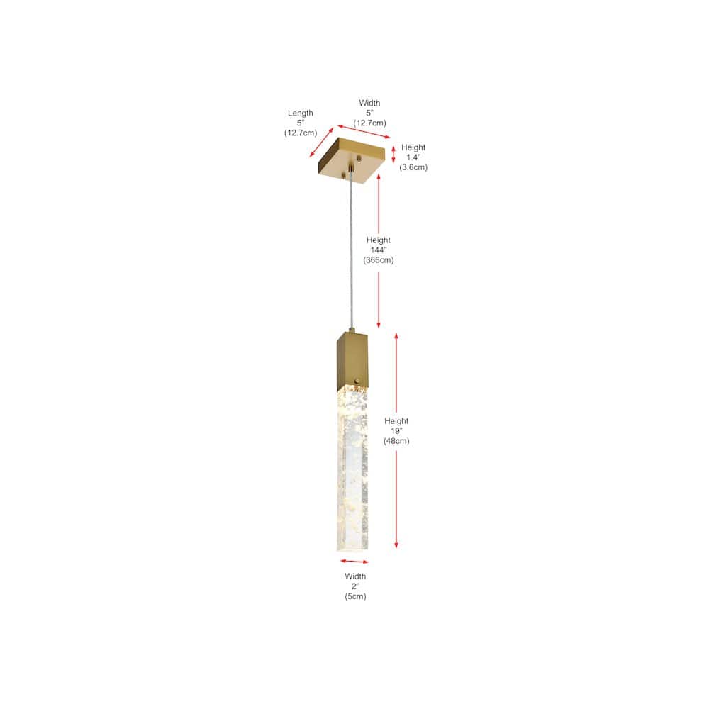 Elegant Lighting - Aurora 5 inch Pendant in Satin Gold - Satin Gold And Clear price history on PriceWatchPro