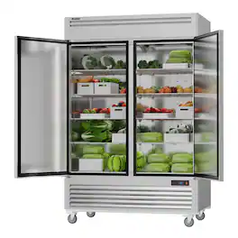 Coolski - 54" Commercial Refrigerator, 49 Cu.ft Reach-in Refrigerator - Stainless Steel