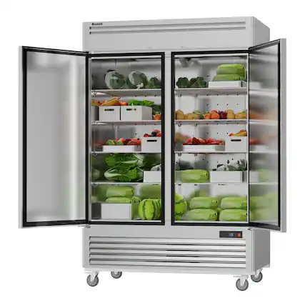 Front. Coolski - Coolski 54" Commercial Refrigerator, 49 Cu.ft Reach-in Refrigerator - Stainless steel.