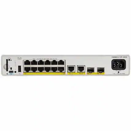 CISCO Pod 12x SOVERE 90 1504 MAX 57W
C9200CX-12P-2X2G
12x 100-240V
1X 12X G 1 G 2 100 3 100 15
3.55-1.58A
SEA S0 50-60