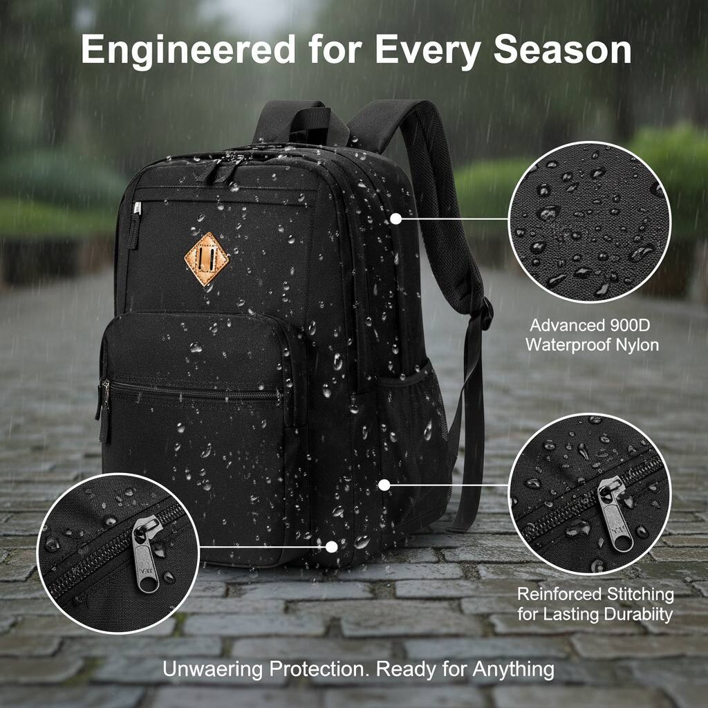 Engineered for Every Season

Advanced 900D Waterproof Nylon

Reinforced Stitching for Lasting Durability

Unwaering Protection. Ready for Anything