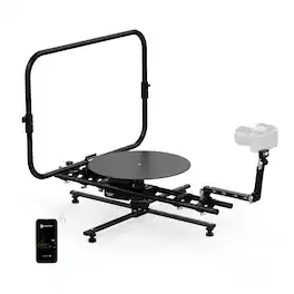 RAUBAY - Motorized 360 Degree Spinner (Pro Version) Professional Photography Booth, Stable Camera Slider, Spinning Platform