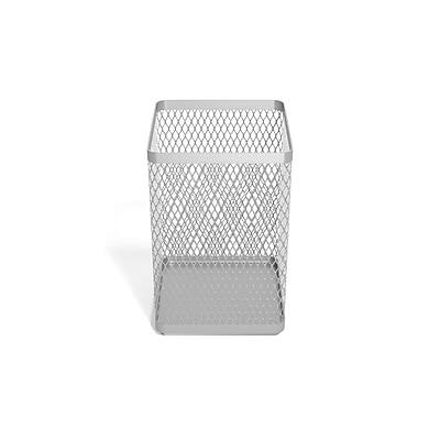 Alt View 2. TRU RED - Jumbo Stackable Wire Mesh Pen Holder - Silver.