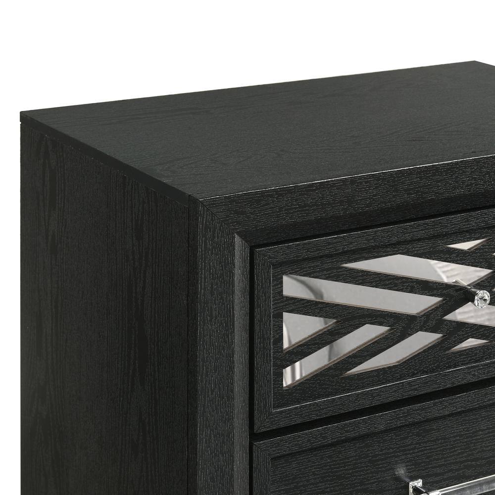 Alt View 1. New Classic Furniture - Obsidian Nightstand-Black - Black.