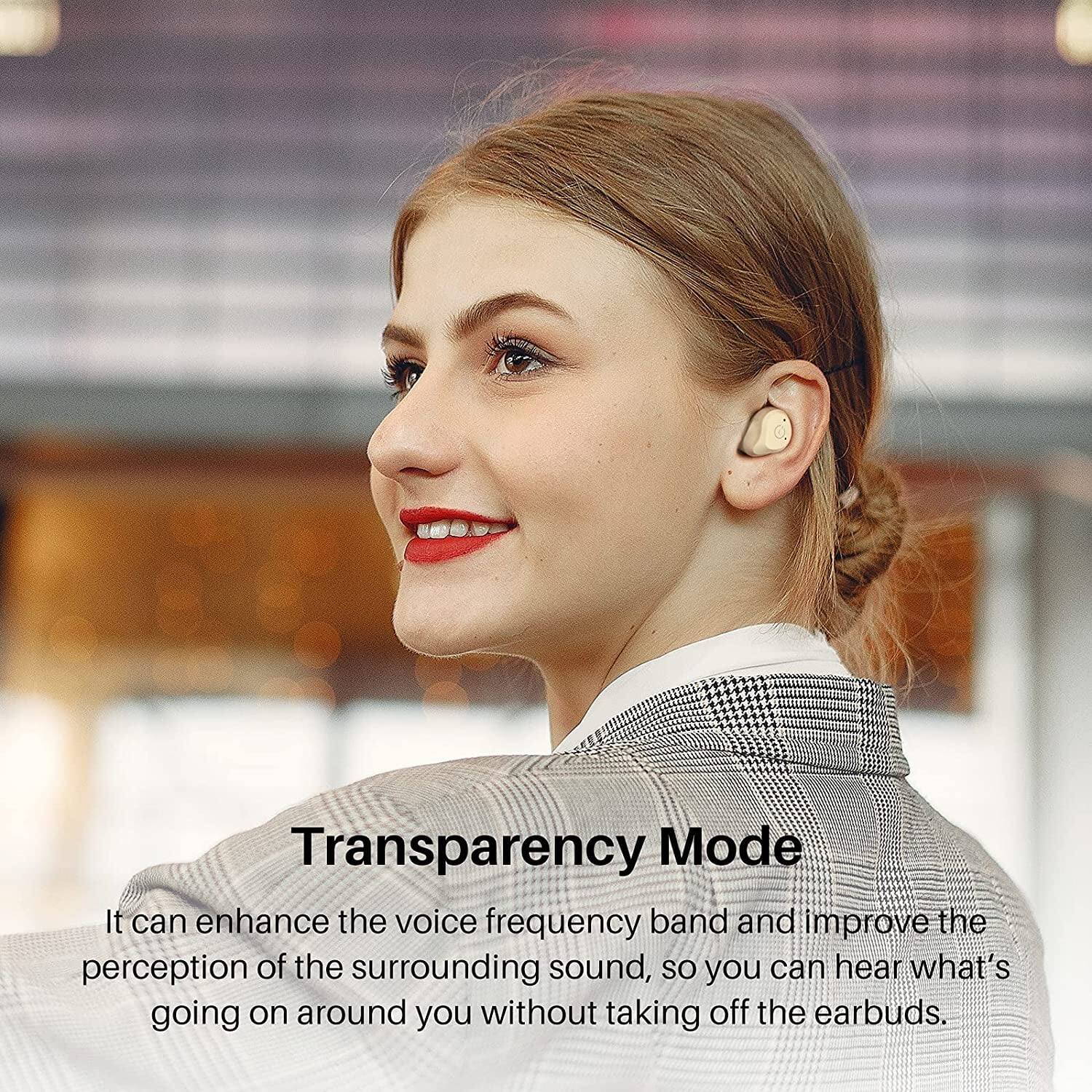Transparency Mode

It can enhance the voice frequency band and improve the perception of the surrounding sound, so you can hear what's going on around you without taking off the earbuds.
