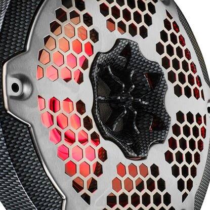 Alt View 1. DS18 Audio - NXL 6.5" 2-way Coaxial Speaker with RGB LED Lights, Built-in Driver and Grille (Pair), 100W RMS 4-Ohm.