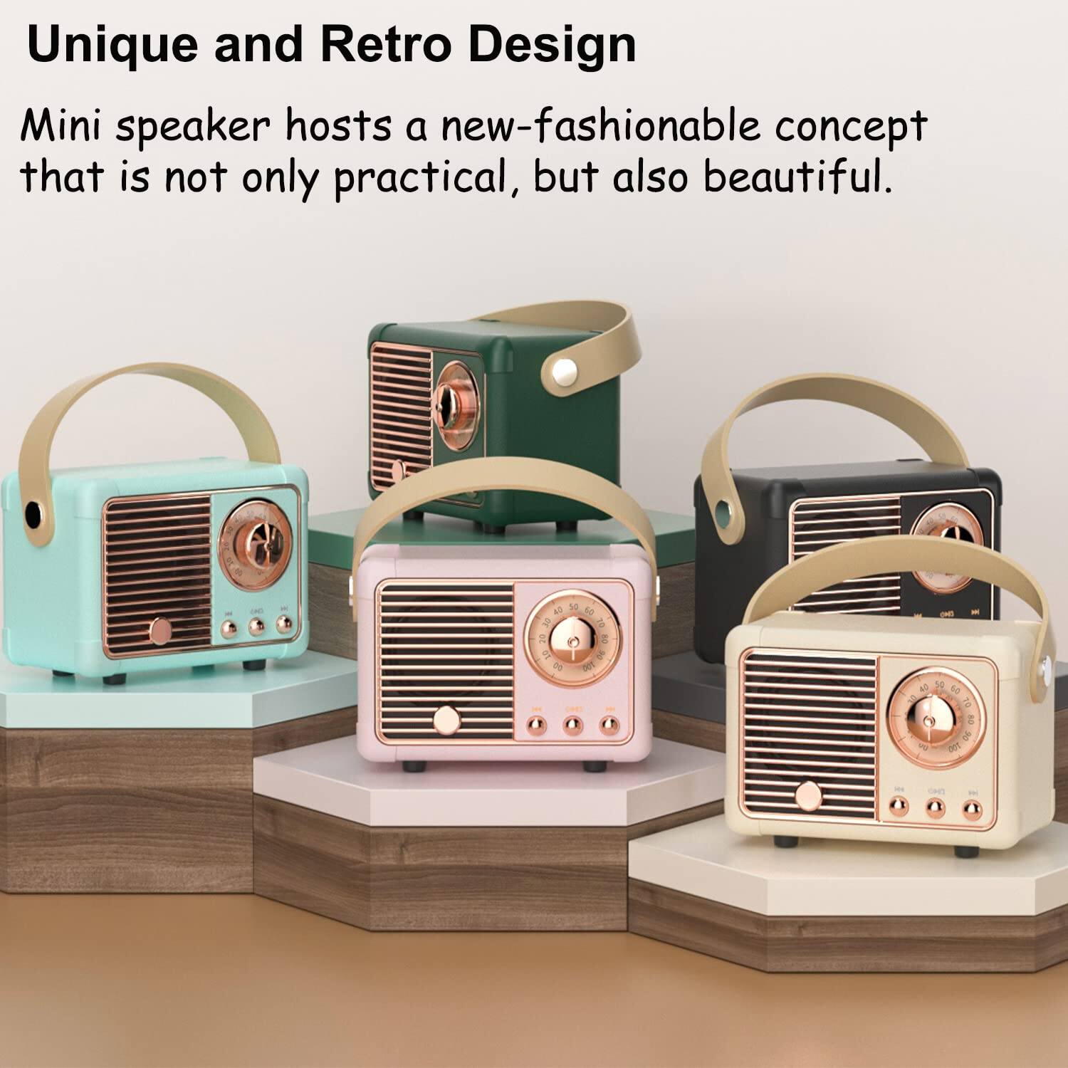 Unique and Retro Design

Mini speaker hosts a new-fashionable concept that is not only practical, but also beautiful.