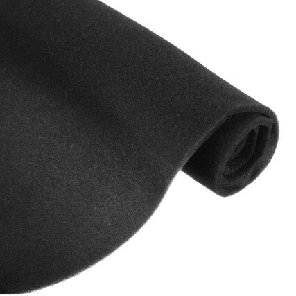 Front. Unique Bargains - Speaker Mesh PRO Grill Mesh Sponge Foam Cover Dustproof Acoustic Foam 5mm Thick for Stage/DJ Audio, 100x100cm - Black.