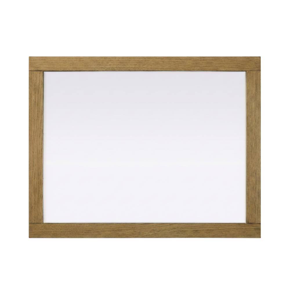 Elegant Kitchen and Bath - Noah Wooden Rectangle Mirror 27 x 36 - Honey Teak price history on PriceWatchPro