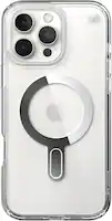 Speck - Presidio Perfect Clear ClickLock Case with MagSafe for Apple iPhone 16 Pro Max - Clear/Chrome - Front_Zoom