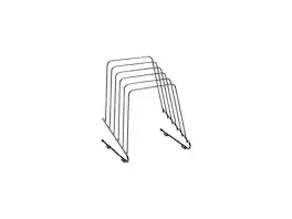Fellowes - 69712 Workstation Step File II, Five Sections, Wire, 7 1/4w x 6d x 8 1/4h - Black