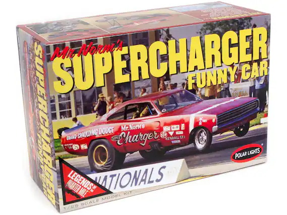 Mr. Norm's SUPERCHARGER FUNNY CAR
3a000 SUPERCHARGER FUNNY SHELL Wota NITRAALD CAR # FIRES
Mr. Norms B.M B M GRAND-SPAULDING DODGE STP SUPER Charger KENDALL GT1
AARER FUNN 1/25 QUARTER LEGENDS MILE SCALE OF THE ATIONALS MODEL KIT
POLAR LIGHTS