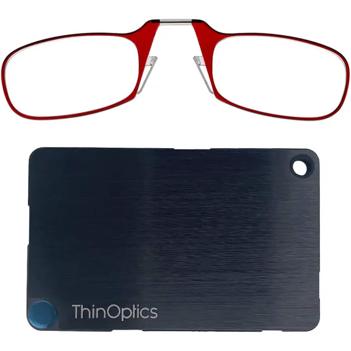 ThinOptics - Readers with Wallet - 2.00 - Red Frame, Black Wallet - Red/Black