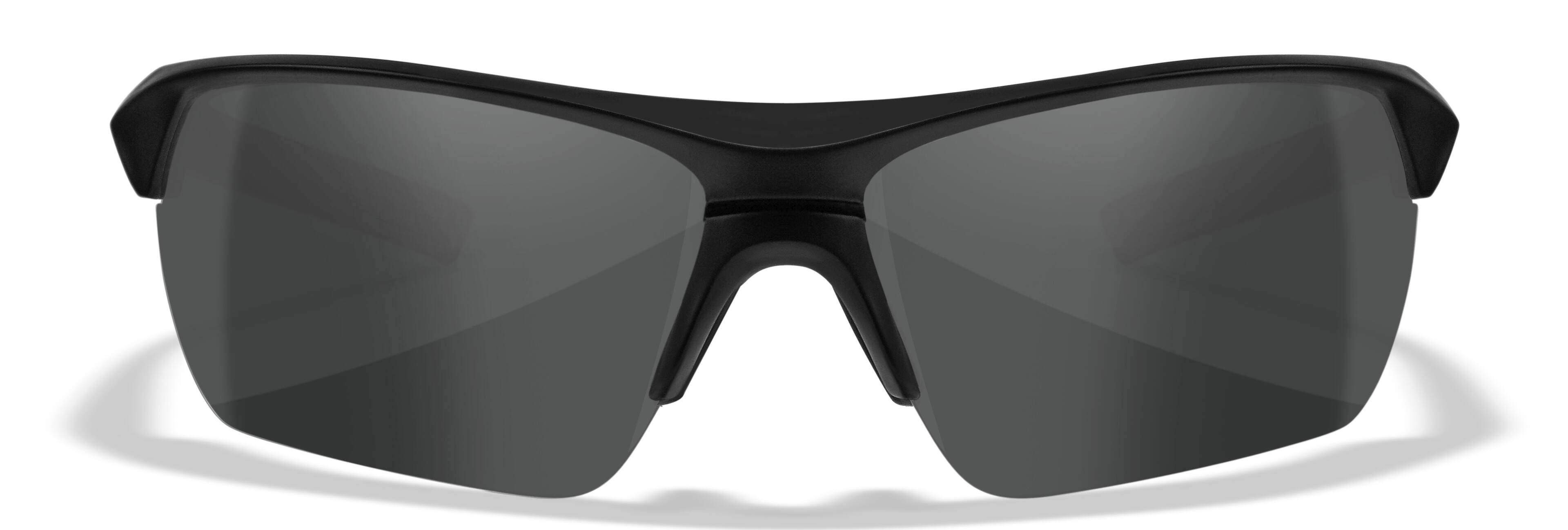 Angle. Wiley X - Wiley X Changeable WX Guard Advanced Sunglasses (Smoke Gray, Clear, Light Rust) - Gray.