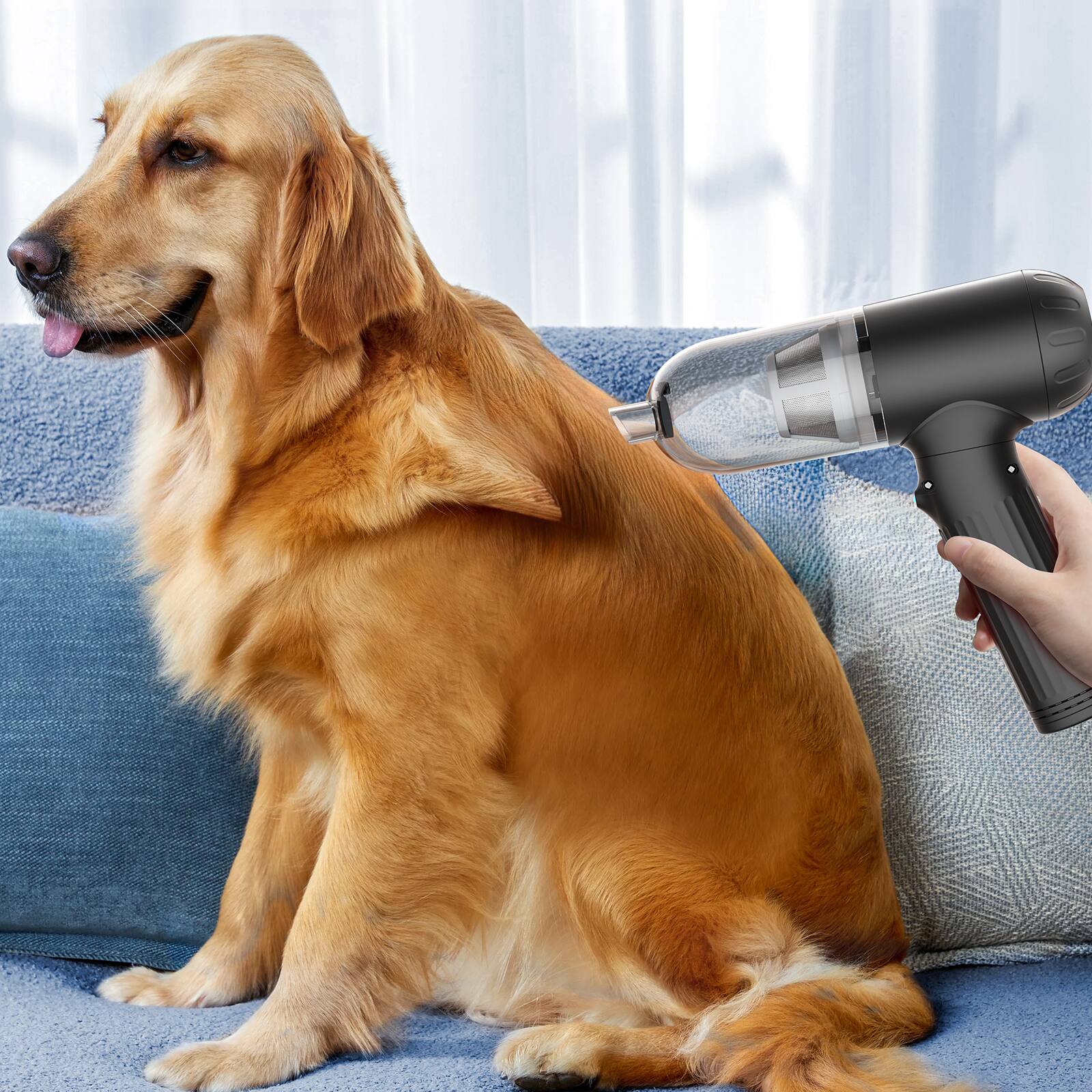 Alt View 6. Sugift - 17KPa Cordless Handheld Vacuum Portable Car Vacuum with Rechargeable Battery, Washable HEPA Filter.