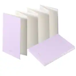 Unique Bargains - 2pcs Concertina Sketchbook, 7.5x5.2in 16 Sheets 300GSM Unfold 103cm Blank Travel Journal for Drawing - Purple