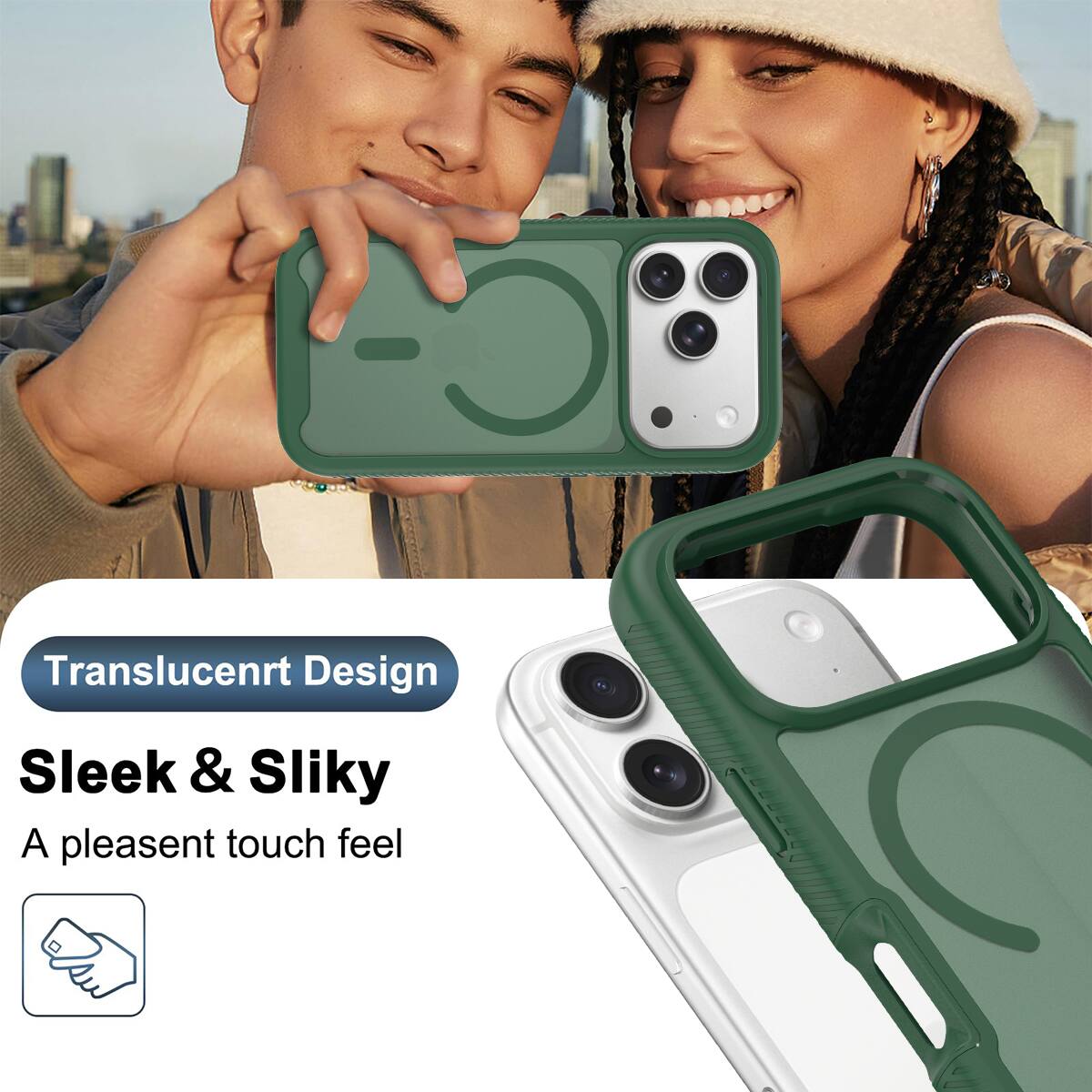 Translucent Design  
Sleek & Silky  
A pleasant touch feel