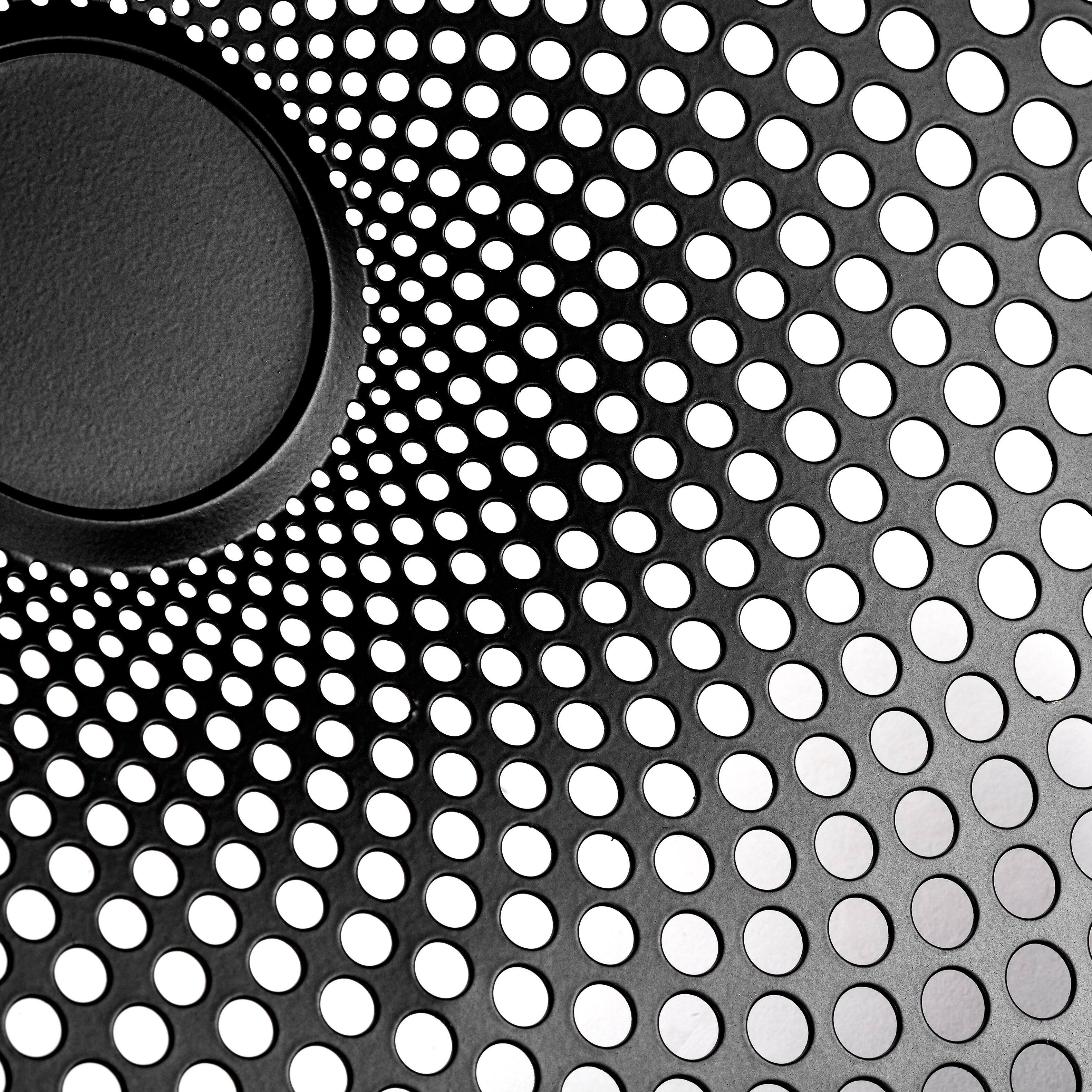 Back. NVX - XHESG12 Universal 12" High Excursion Woofer Grille in Black.