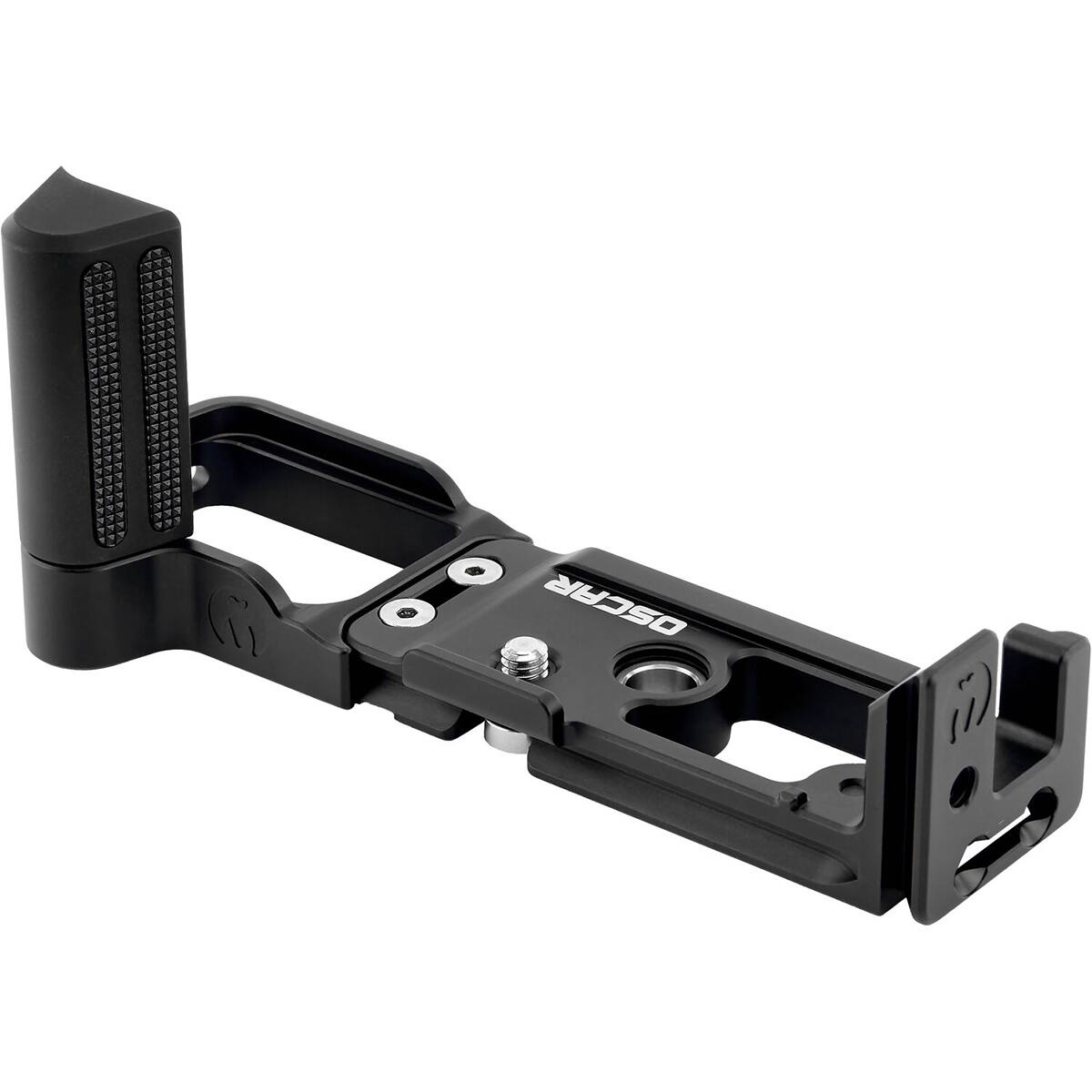 Front. 3 Legged Thing - 3 Legged Thing OSCAR QD-Compatible Dedicated L-bracket for OM-System OM3 - Darkness.