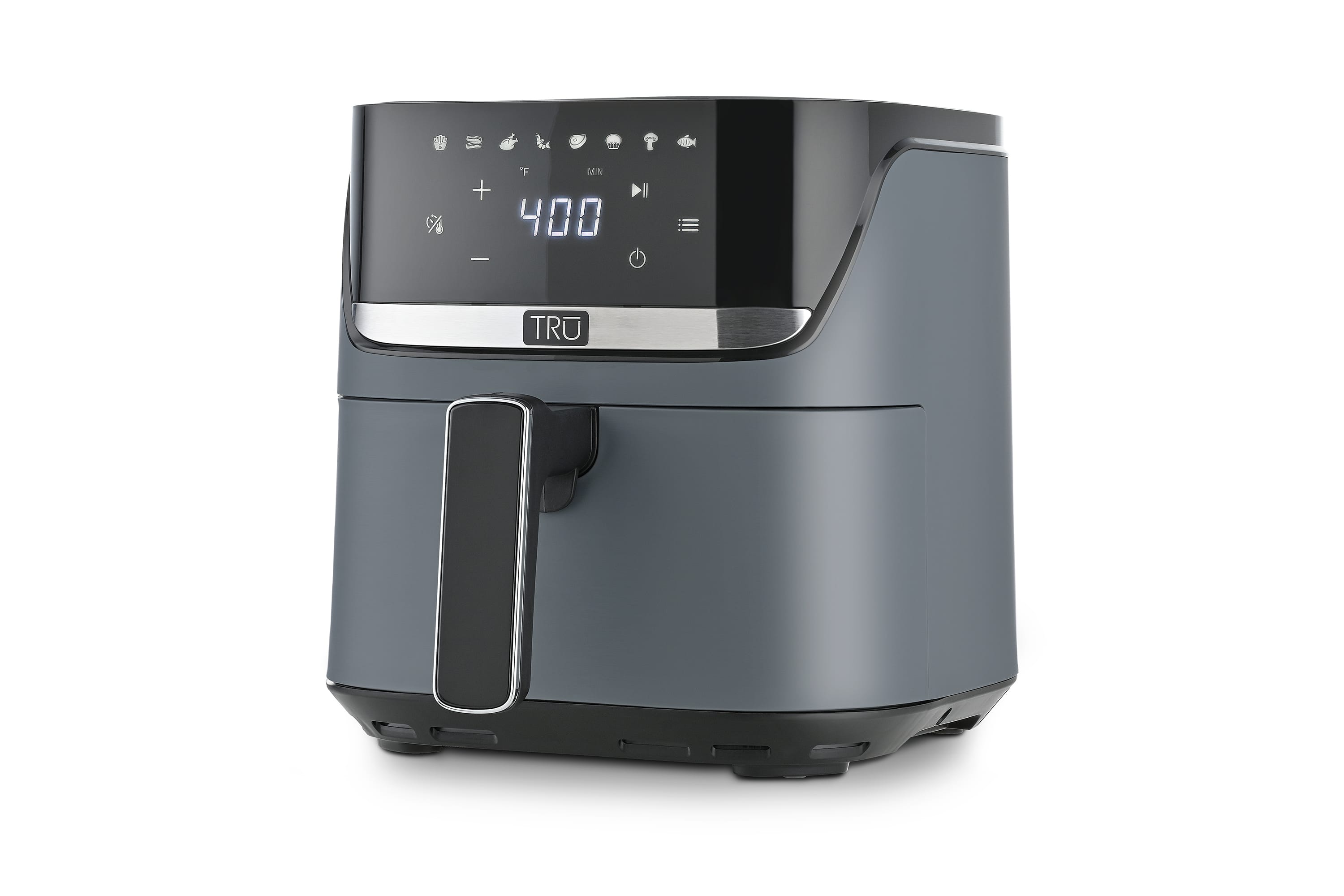 Tru - 4 Quart Digital Air Fryer - Black