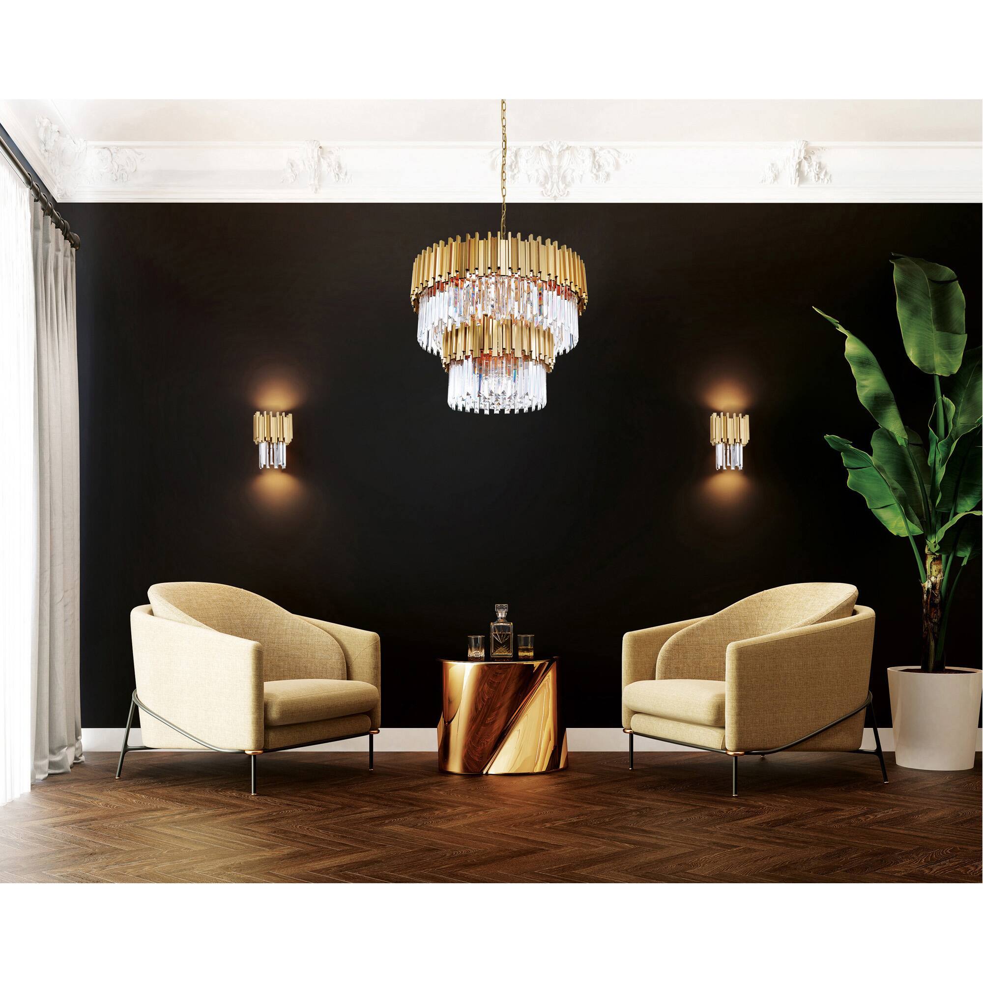 Alt View 2. CWI Lighting - Deco 12 Light Down Chandelier With Medallion Gold Finish - Medallion Gold.