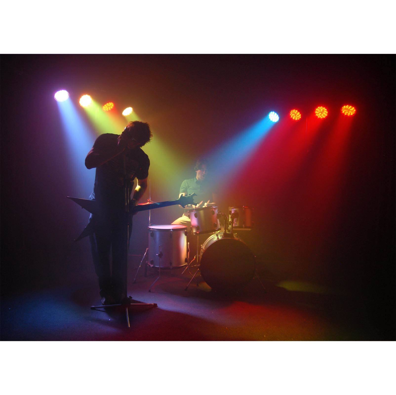 Alt View 4. CHAUVET DJ - CHAUVET DJ 4BAR USB DMX LED Wash Light System w/Tripod, Travel Bags & Footswitch - Black.