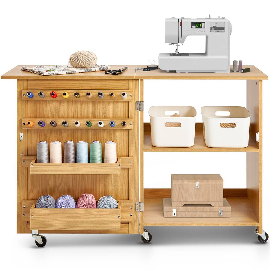 Felting Machine Table VEVOR Folding Sewing Table, Multipurpose Sewing Machine Table with ...