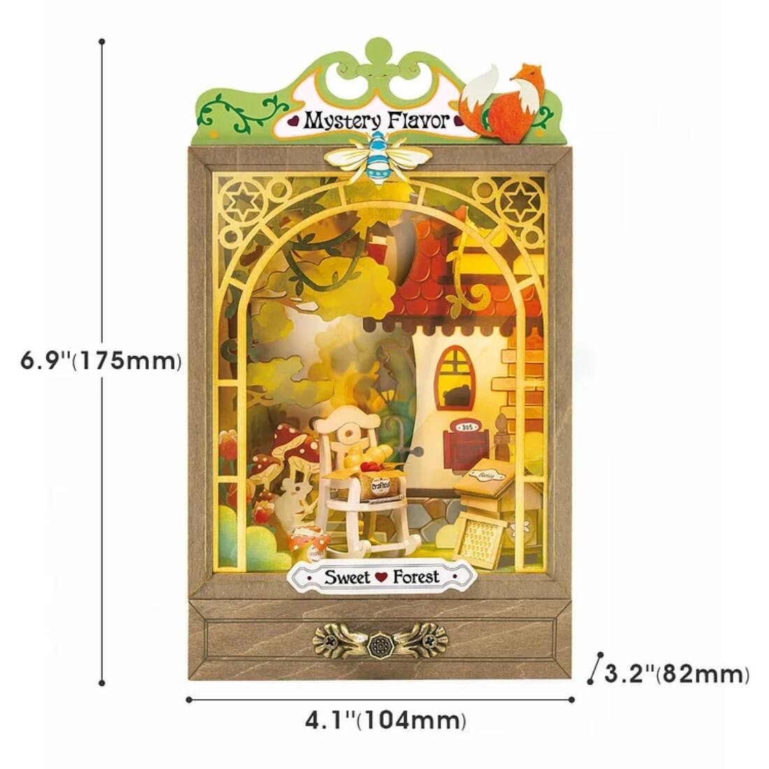 Angle. 3D Puzzle - DIY 3D Box Theater Puzzle Sweet Forest 37pcs.