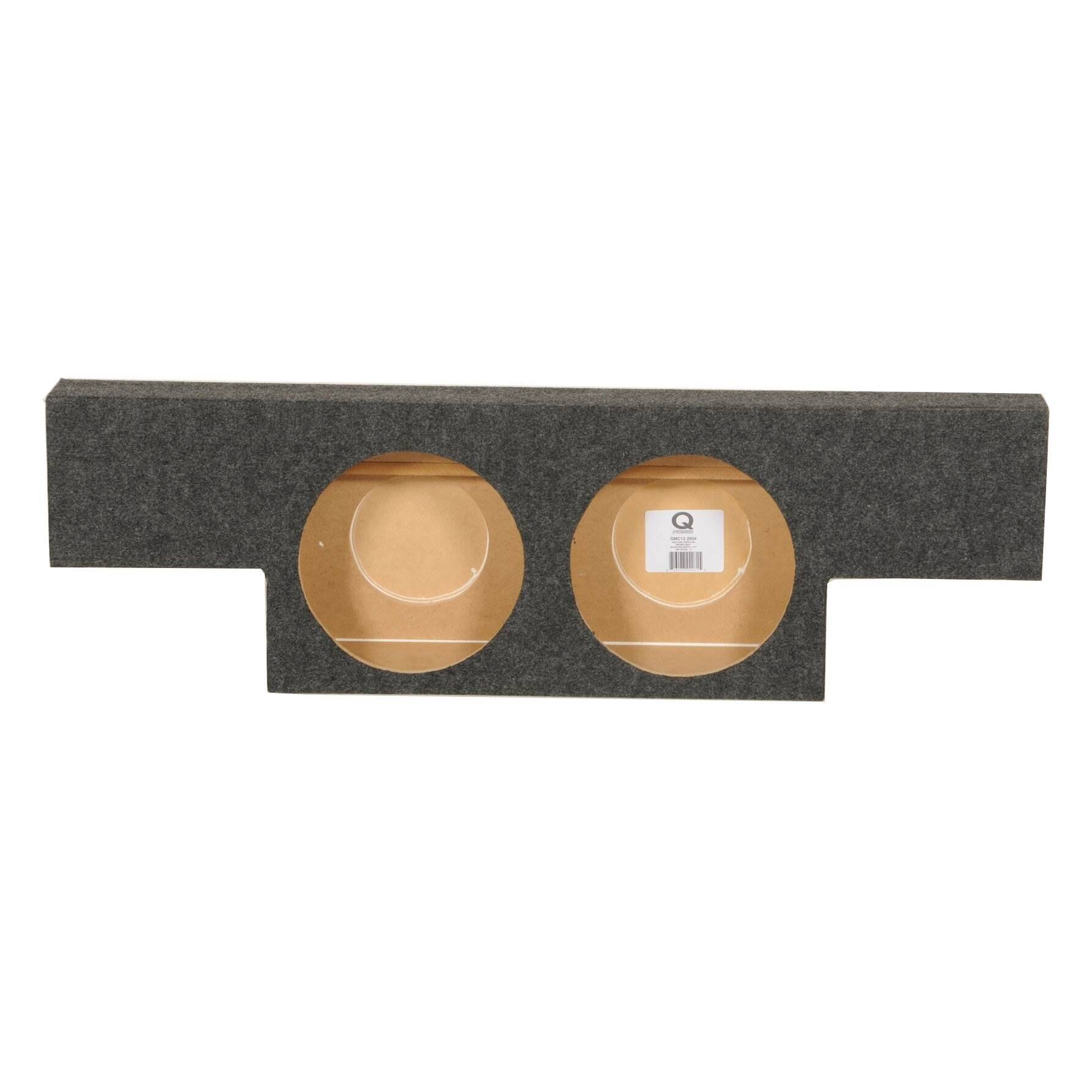 Alt View 4. QPower - QPower Dual 10" Sub Box for Chevy Silverado 1500, GMC Sierra 1500 (Non-HD) 04-06 - Charcoal Gray.