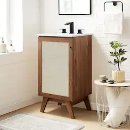 Soma Bathroom Cabinet Basin Not Included by Modway - Walnut