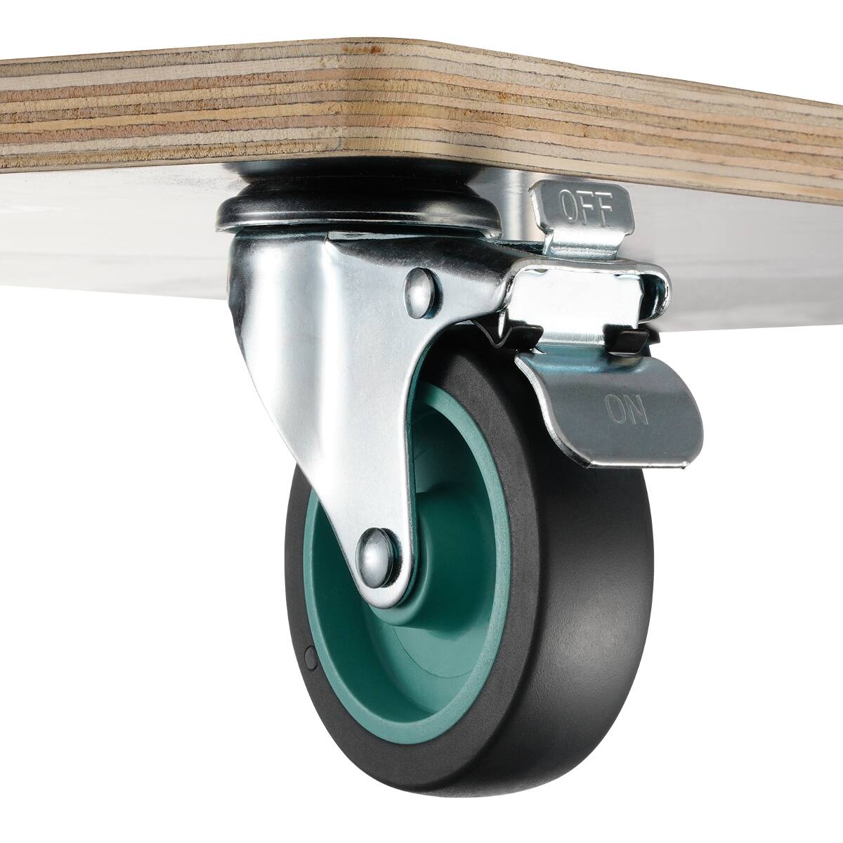 Alt View 3. Ropilly - Ropilly 551 lb Furniture Dolly with 4 TPR Silent Wheels, Plywood Platform Dolly with Brake Casters - Black.