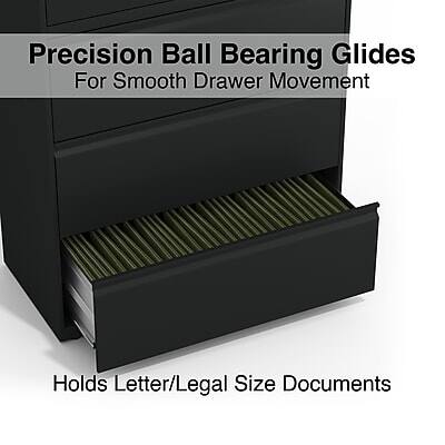 Precision Ball Bearing Glides  
For Smooth Drawer Movement  

Holds Letter/Legal Size Documents